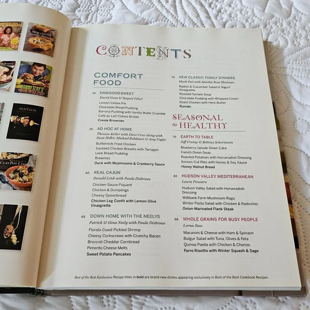 Best Of The Best Cookbook Recipes By Food & Wine Hardcover 2010